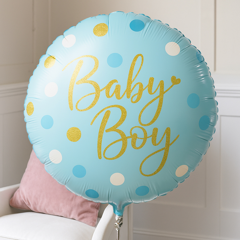 Hampers - Baby Boy Balloon - Next Day Hamper Gift Delivery UK - Blossoming Gifts