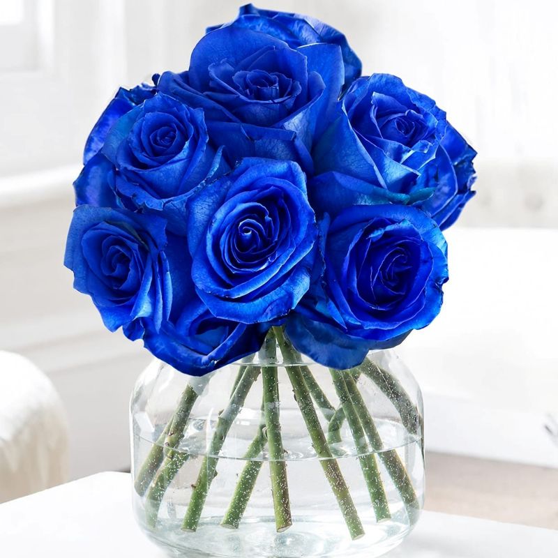 Blue Roses - Next Day Flower Delivery UK - Blossoming Gifts