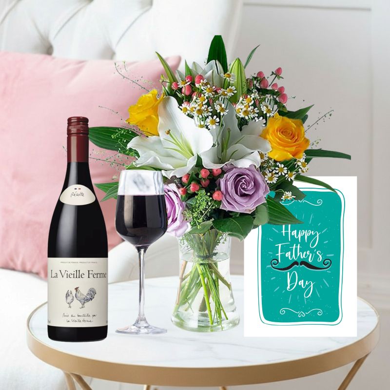 Cipriani, Rosé Chicken Wine & Father's Day Card - Next Day Flower & Gift Delivery UK - Blossoming Gifts