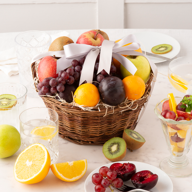 Hampers - Classic Fruit basket - Next Day Hamper Gift Delivery UK - Blossoming Gifts