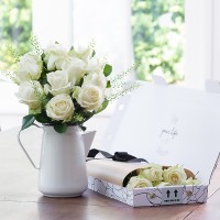 Letterbox 12 White Roses Letterbox 12 White Roses