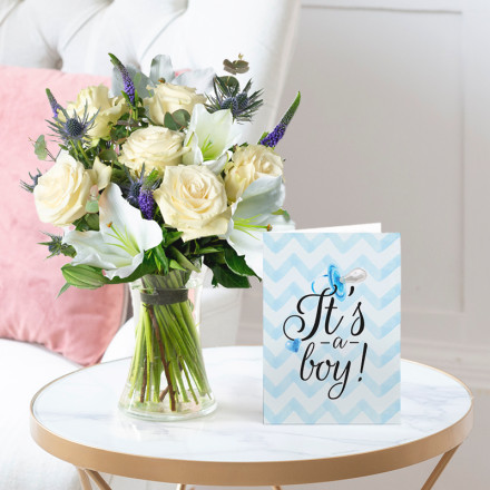 Sky & New Baby Boy Card Sky & New Baby Boy Card