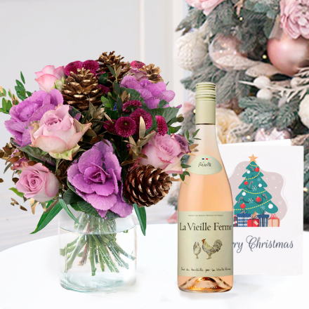 Purple Haze, La Vielle Ferme Rosé (75cl), & Christmas Card Purple Haze, La Vielle Ferme Rosé (75cl), & Christmas Card