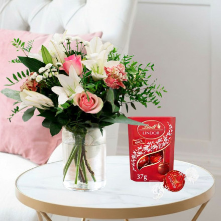 Pink Purity & Free Lindor Chocolates (37g)