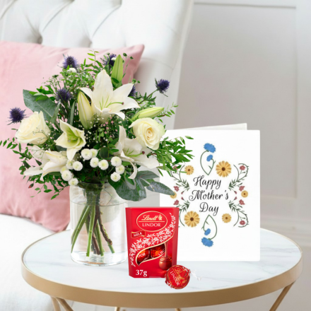 Blue Serenity, Lindor Truffles 37g  & Mother's Day Card