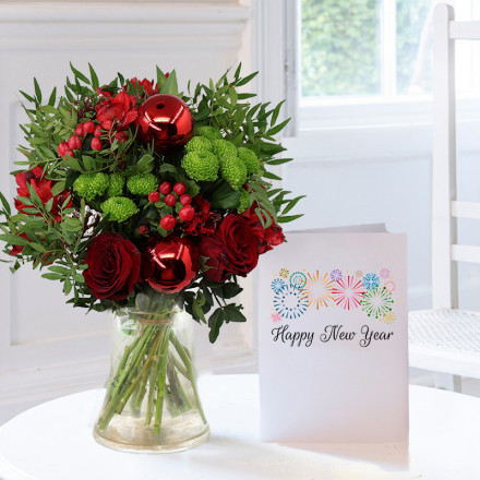 Berry Blush, Vase & New Year Card Berry Blush, Vase & New Year Card
