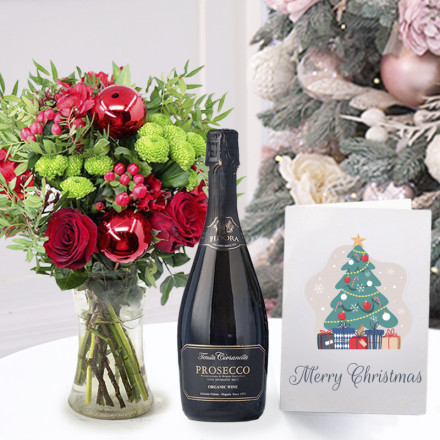 Berry Blush, Prosecco (75cl) & Christmas Card Berry Blush, Prosecco (75cl) & Christmas Card