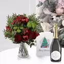 Berry Blush, Prosecco, Vase & Christmas Card