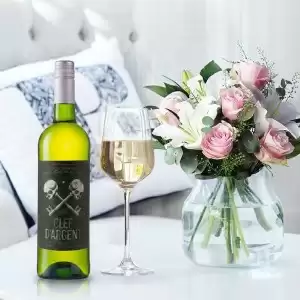 Blush Pink Rose & Lily & Clef d'Argent Sauvignon Blanc