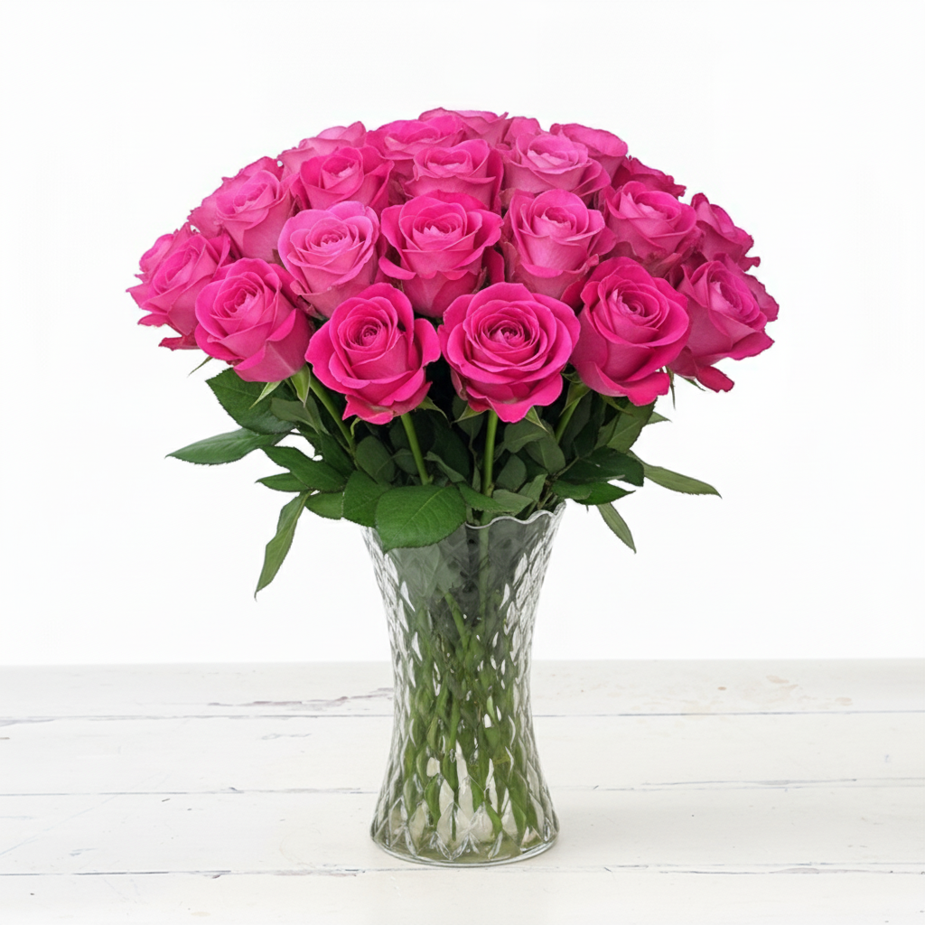 20 Pink Roses - Next Day Flower Delivery UK - Blossoming Gifts