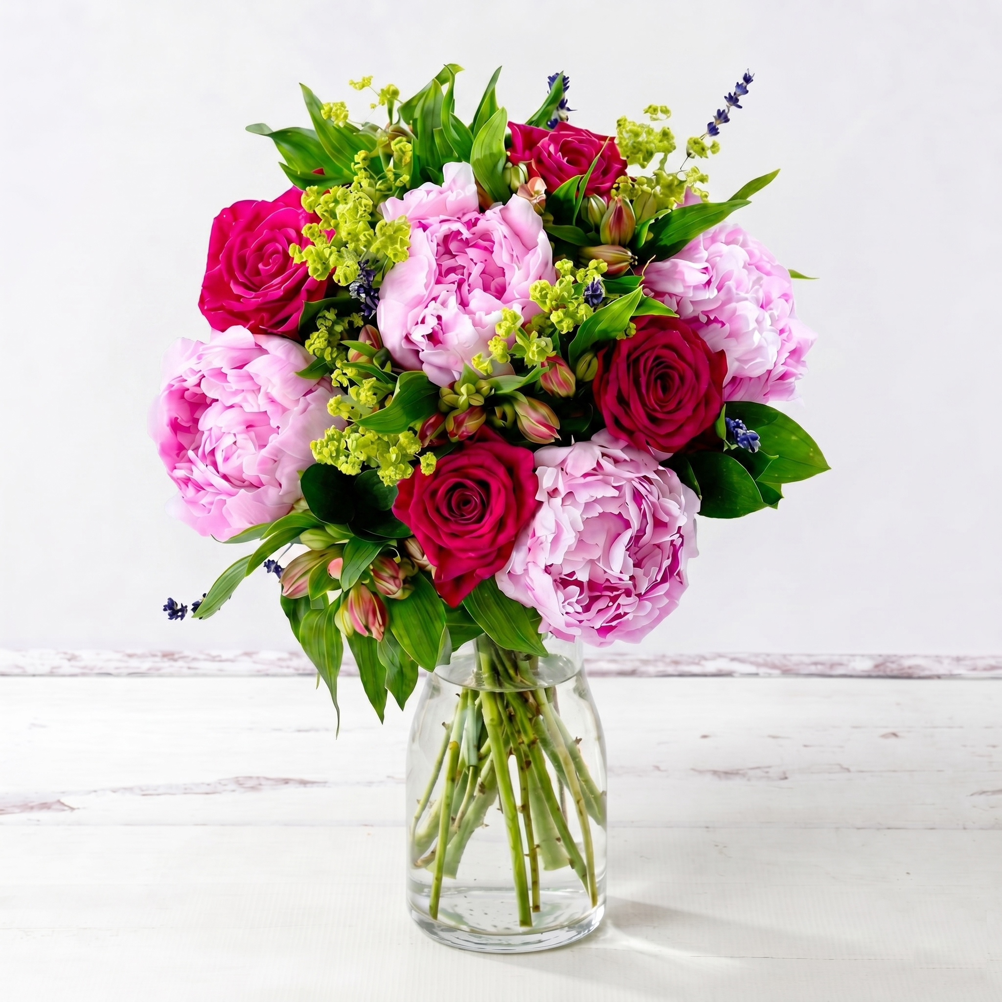 Pink Peonies & Roses – Fresh Peonies Delivered - Next Day Flower Delivery UK - Blossoming Gifts