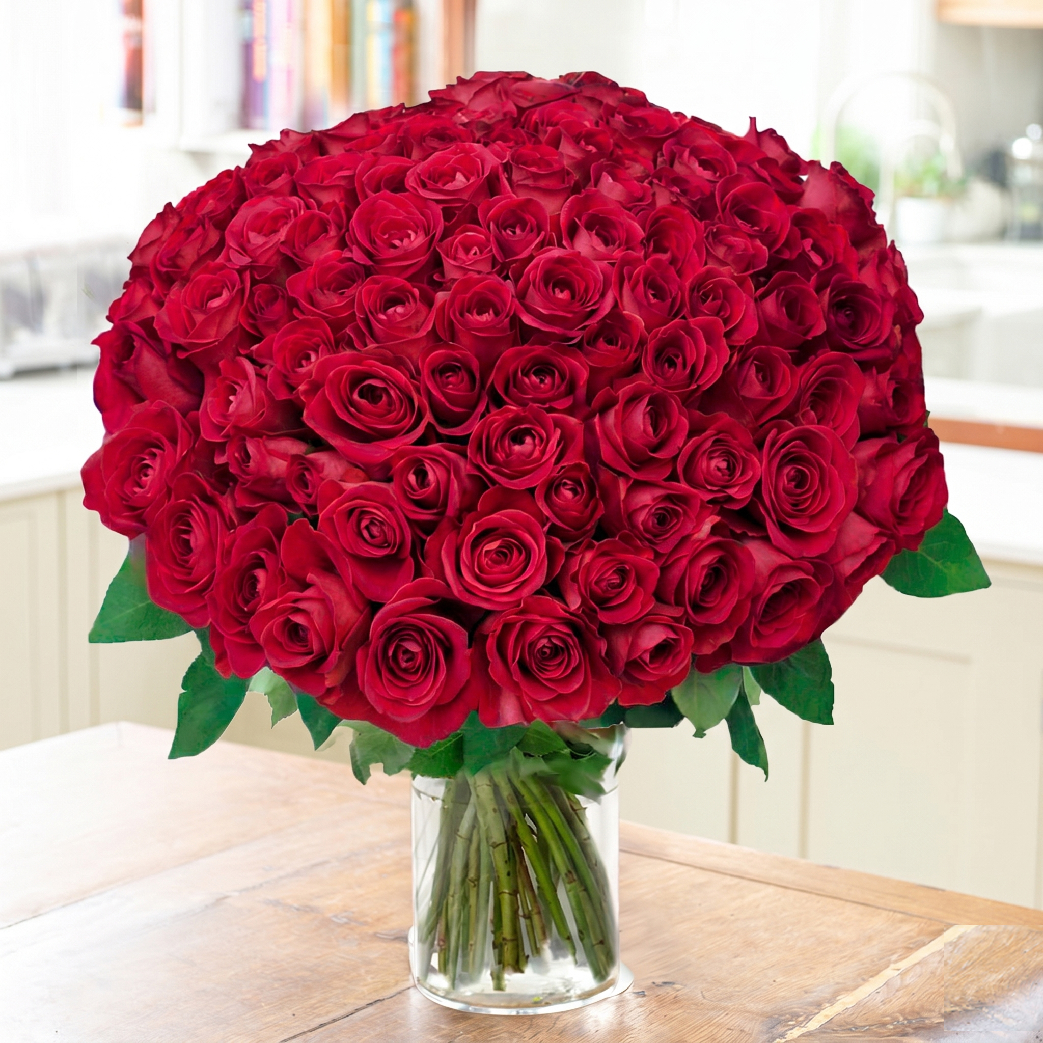 100 Red Roses - Next Day Flower Delivery UK - Blossoming Gifts