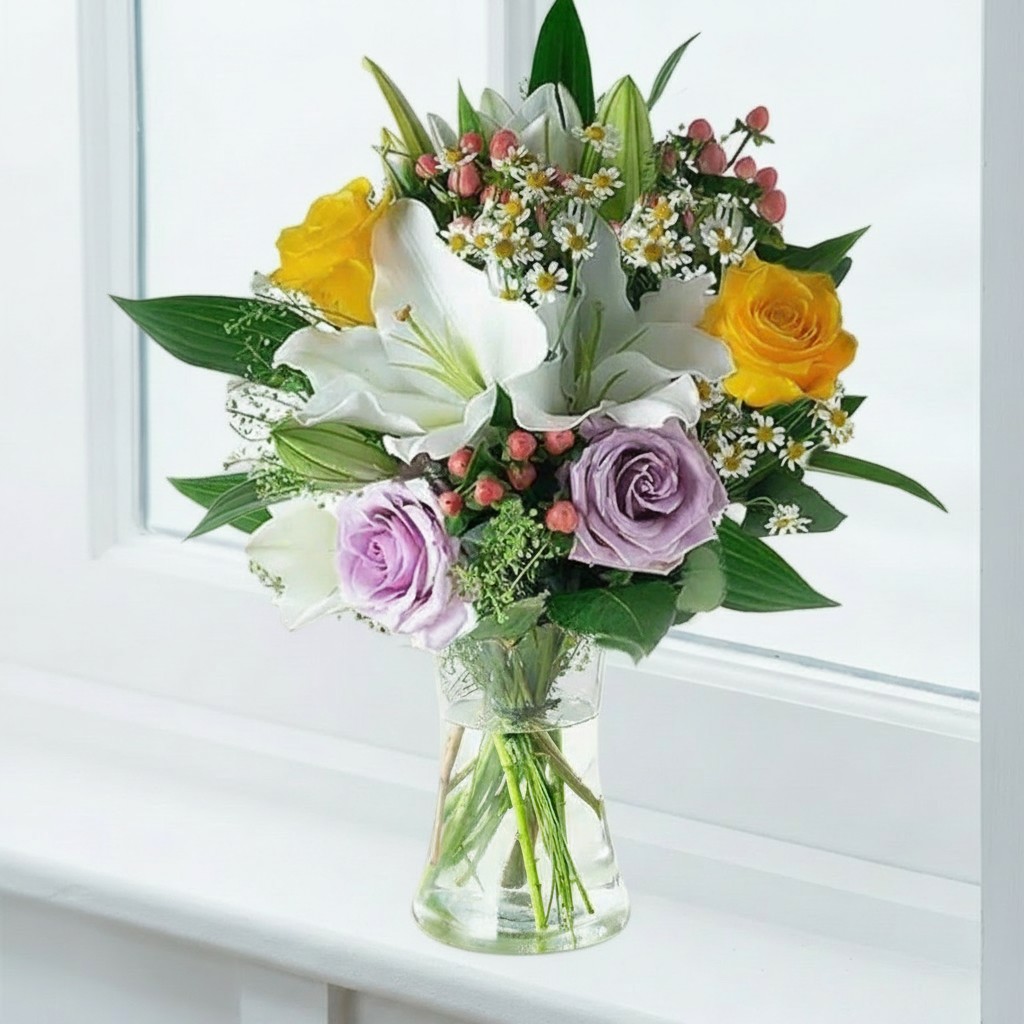 White Affordable Flower Bouquet - Cipriani - Next Day Flower Delivery UK - Blossoming Gifts