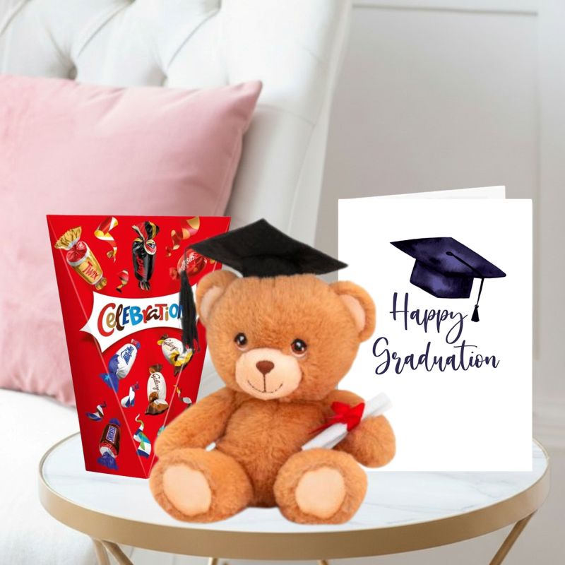 Keeleco Graduation Bear (15cm), Celebrations (163g) & Congratulations Card image