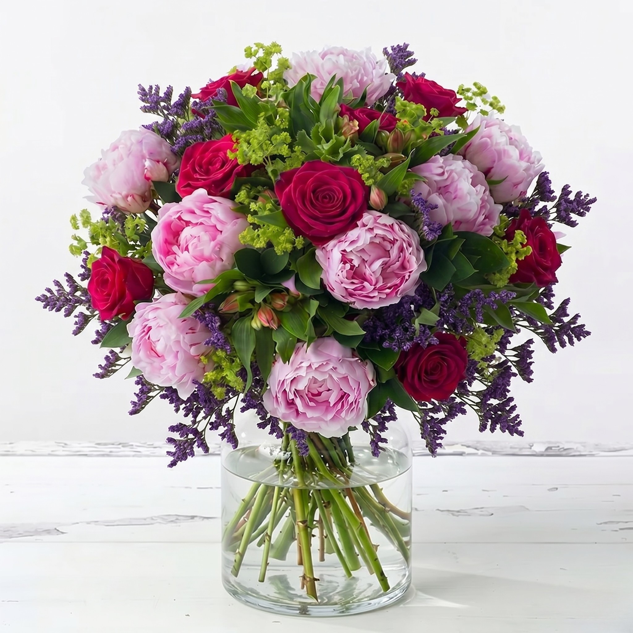 Pink Peonies & Roses – Fresh Peonies Delivered - Next Day Flower Delivery UK - Blossoming Gifts