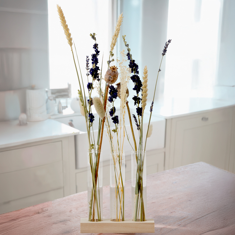 Dried Flower Bouquet - Little Lavenders Letterbox - Letterbox Dried Flowers - Cream & Lilac - Next Day Flower Delivery UK - Blossoming Gifts
