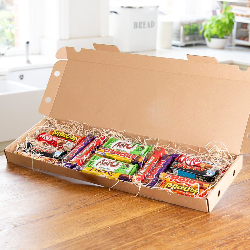 Hampers - Letterbox chocolate bars - Letterbox Flowers - Next Day Hamper Gift Delivery UK - Blossoming Gifts