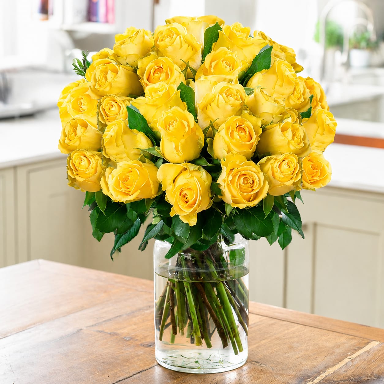 Flower Bouquet - 12-24 Yellow Roses Roses - Next Day Flower Delivery UK - Blossoming Gifts