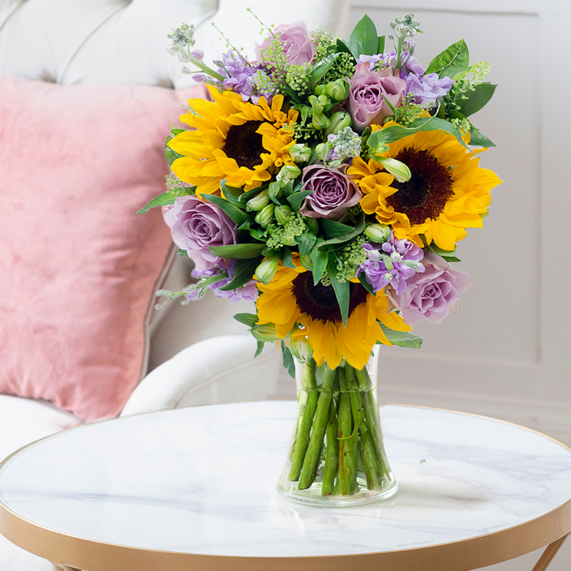 Summer Martini & Vase - Next Day Flower & Gift Delivery UK - Blossoming Gifts