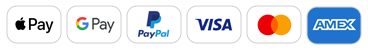 We accept the following payments